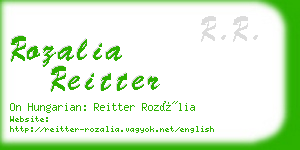 rozalia reitter business card